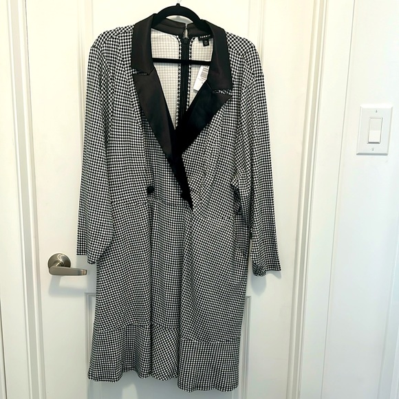 Tuxedo style herringbone dress - Picture 1 of 1